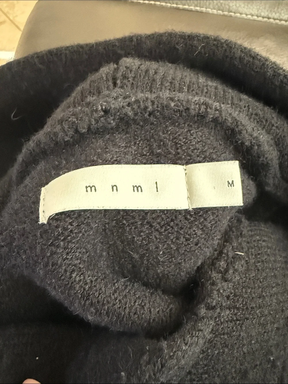 MNML Black Hooded Men’s Sweater